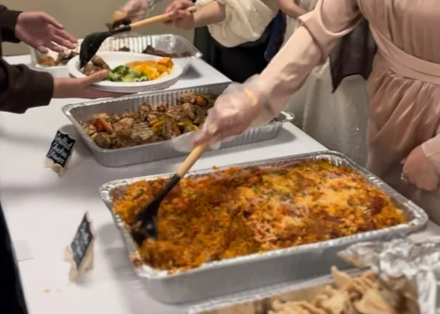 Food being served at an MSA gathering